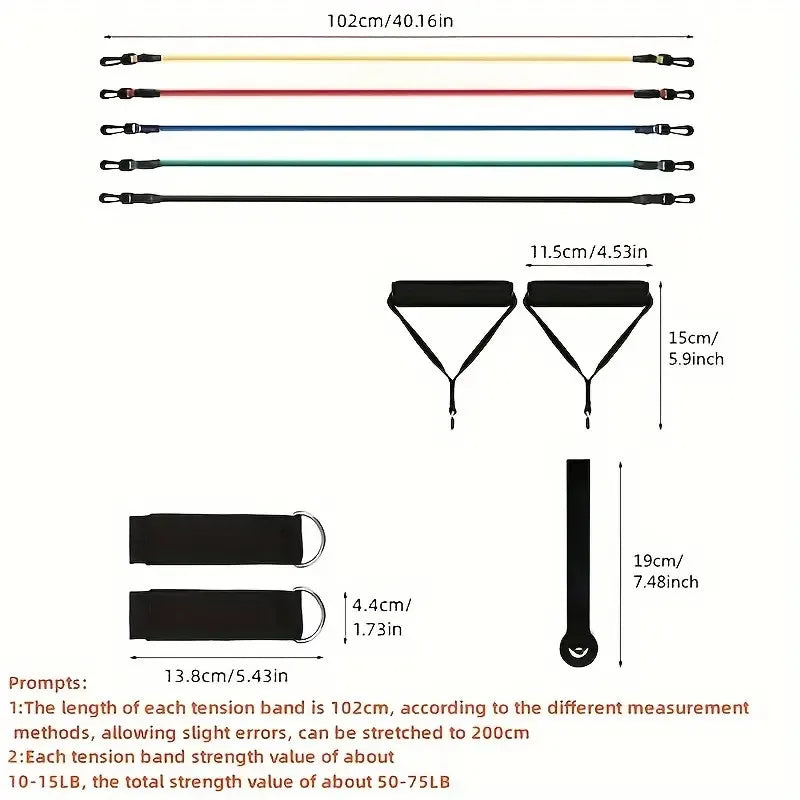 Exercise Resistance Bands for Strength and Muscle Buidling